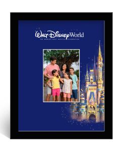 Disney 50th Anniversary Framed Print with Printed Blue Mat