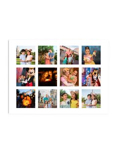 12 Photo Grid Collage Print