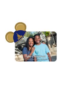 50th Anniversary Blue Castle Logo Mickey Ears Personalized Magnet