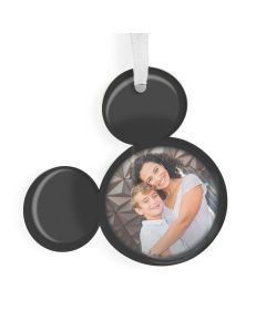 Black Acrylic Mickey Head Ornament