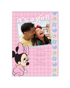It's A Girl Customized Card