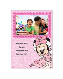 Minnie Mouse Baby Personalized Card