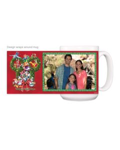 Happy Holidays Wreath Custom Mug