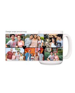 Mickey Head Six Photo Collage Mug