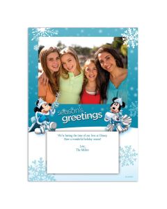 Disney Snowflake Christmas Custom Card