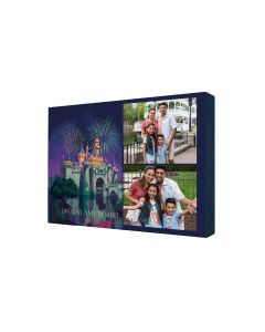 Castle Night Collage Photo Canvas