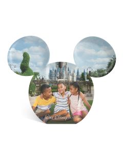 Engraved Acrylic Mickey Head Photo Block