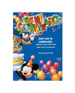Es Mi Cumpleaños Blue Personalized Card