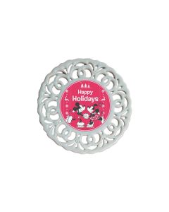 Red and White Customized Ornament