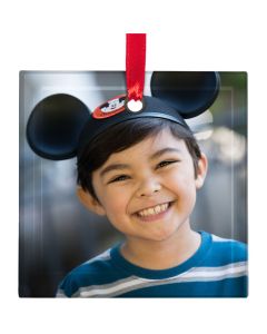 Personalized Frosted Glass Ornament