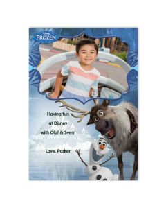 Disney Frozen Olaf & Sven Personalized Card