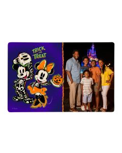 Mickey and Minnie Halloween Photo Magnet