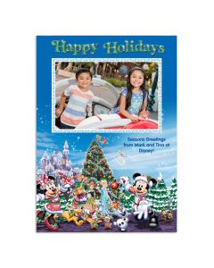 Disney Holiday Castle Custom Card