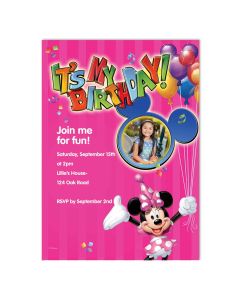 It's My Birthday Pink Photo Customized Card