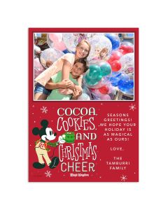 Mickey's Very Merry Christmas Party Cocoa Custom Card