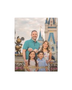 Walt Disney World Park Logo Customized Wood Block Print