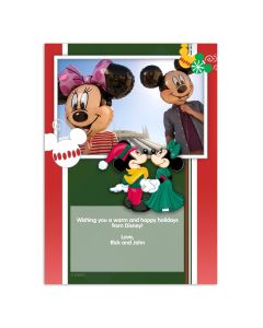 Disney Mickey & Minnie Personalized Holiday Card