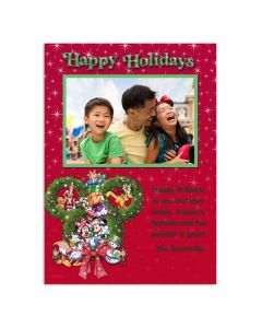Disney Happy Holidays Customized Card