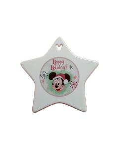 Mickey Mouse Retro Happy Holidays Custom Ornament