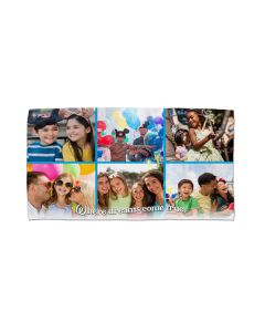 Where Dreams Come True Custom Photo Towel