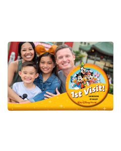 1st Visit Button Photo Magnet
