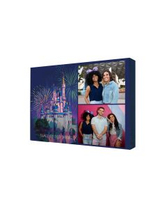 Castle Night Collage Photo Canvas